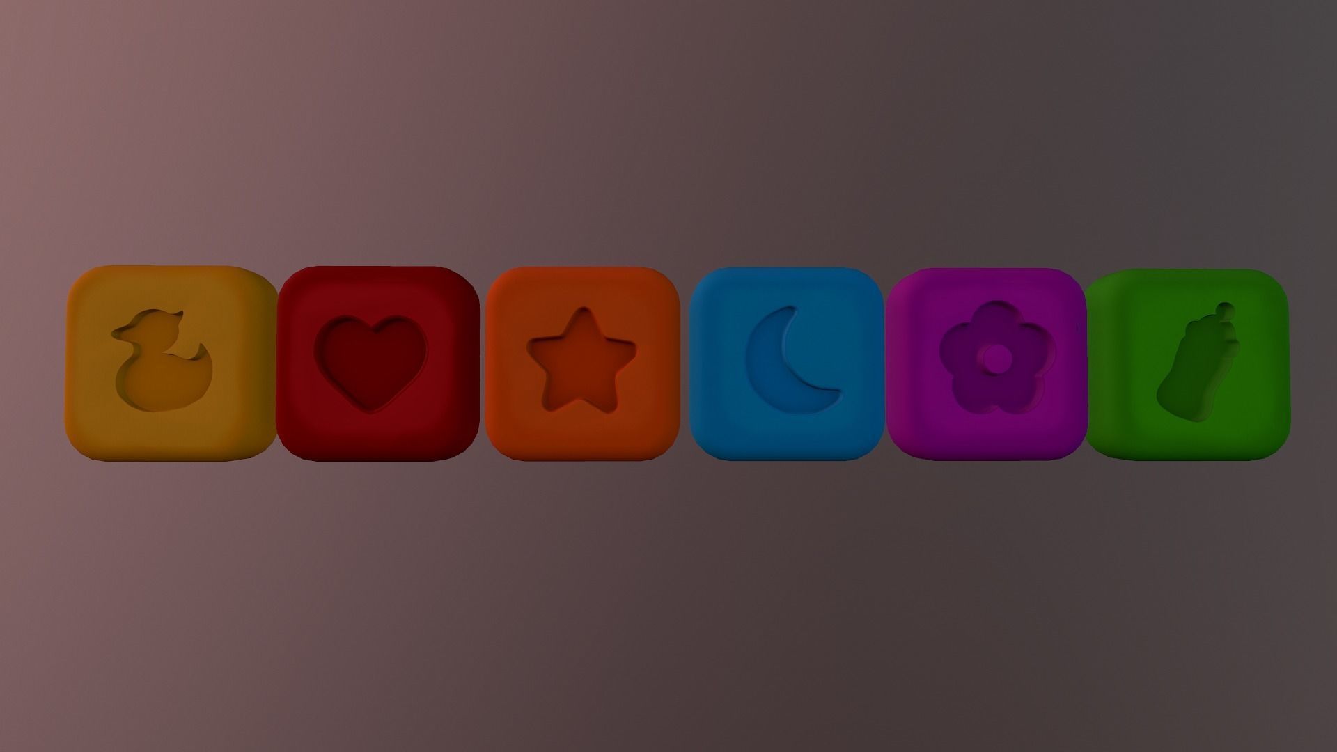  Shape Icons Low-poly 3D model_29