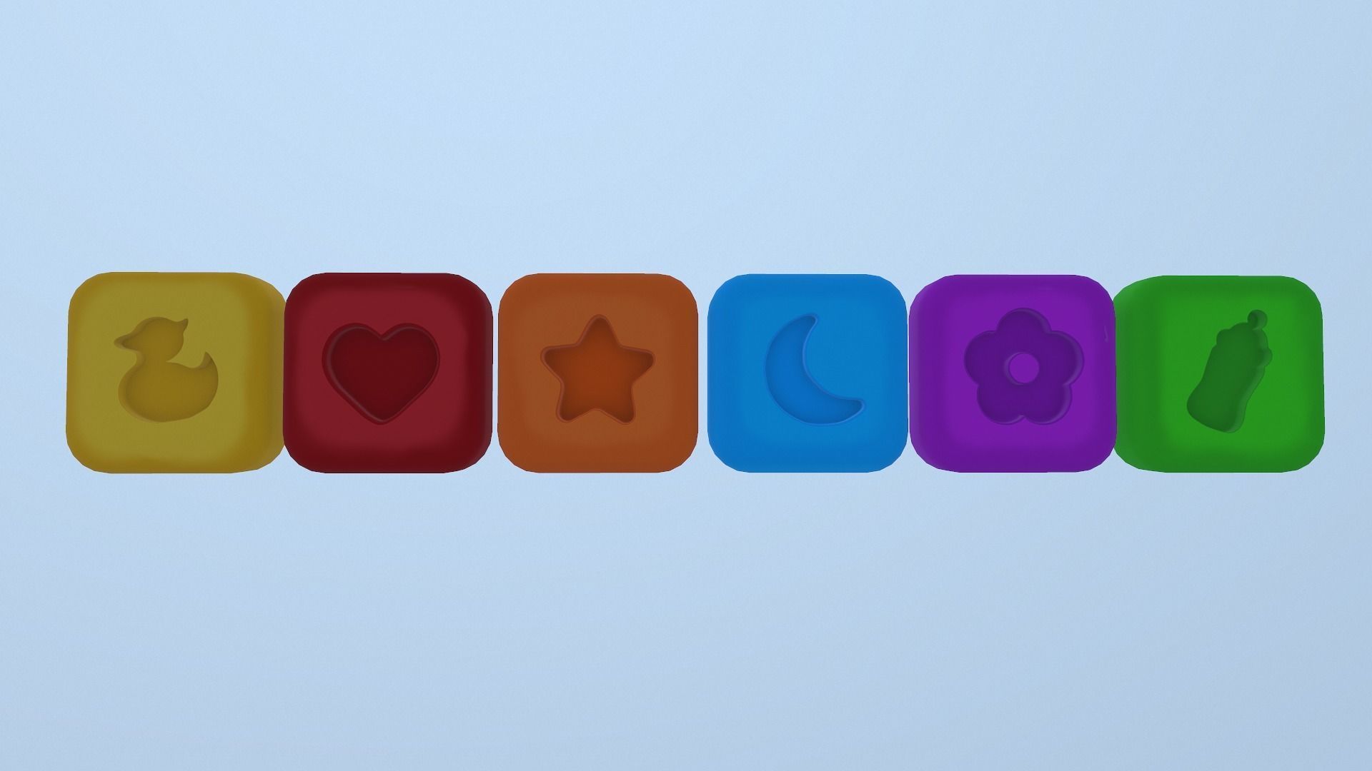  Shape Icons Low-poly 3D model_9