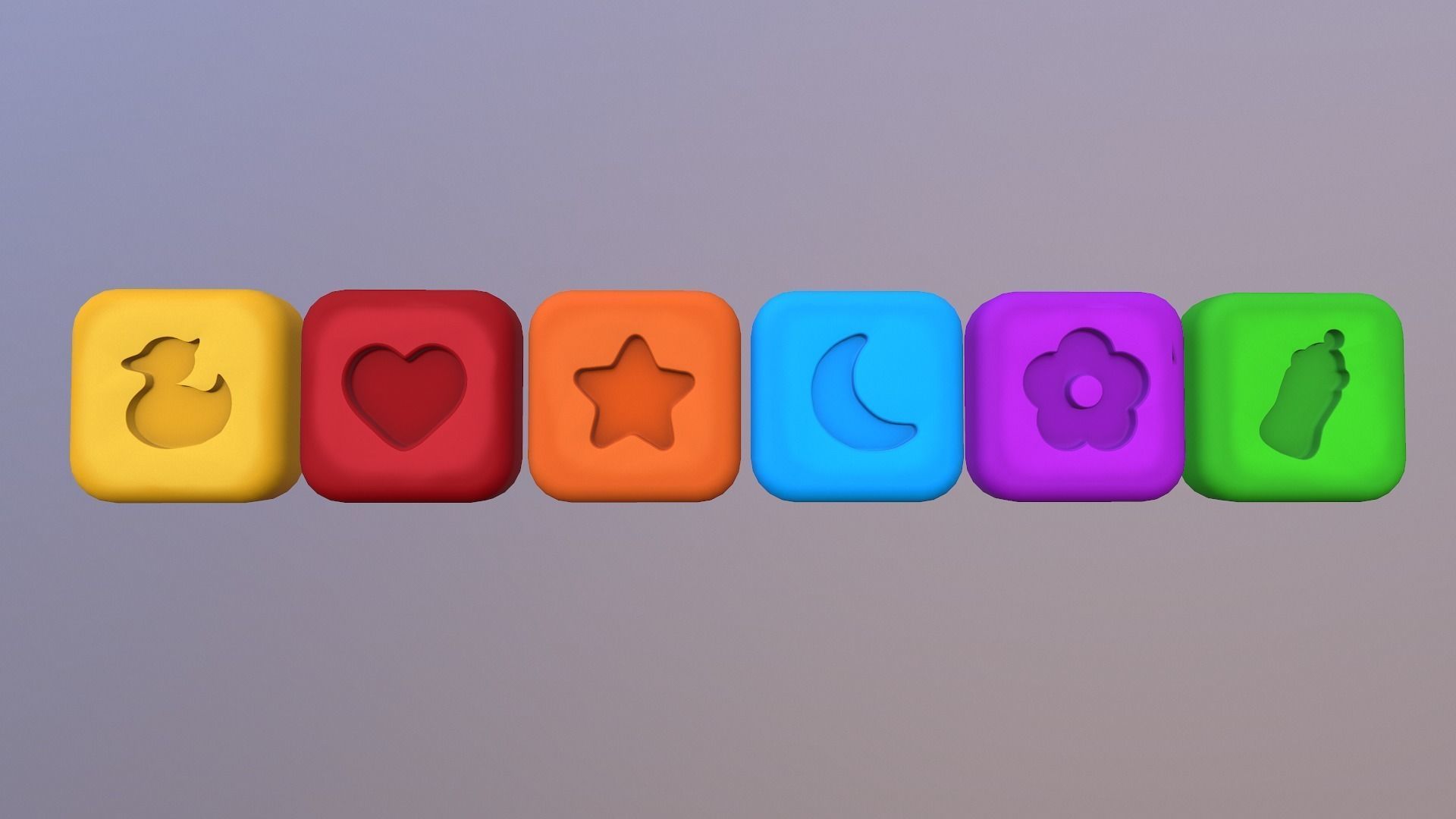  Shape Icons Low-poly 3D model_11