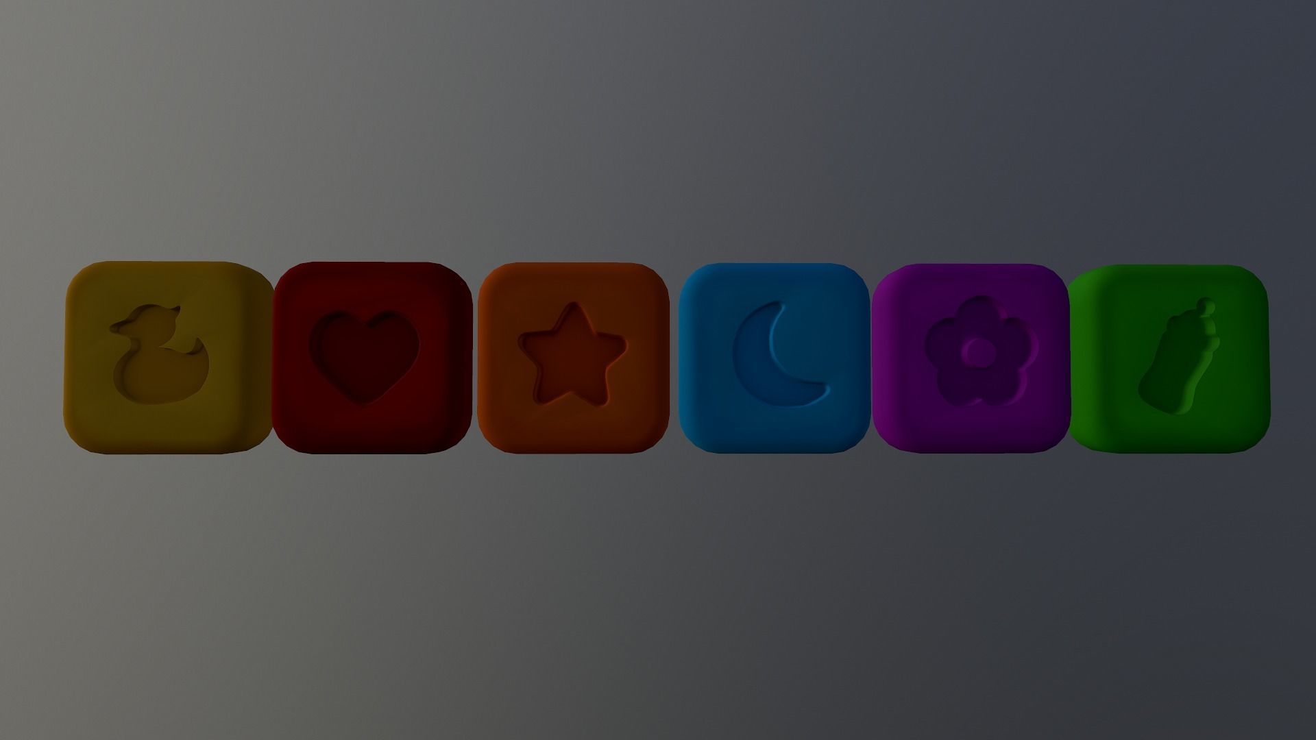  Shape Icons Low-poly 3D model_13