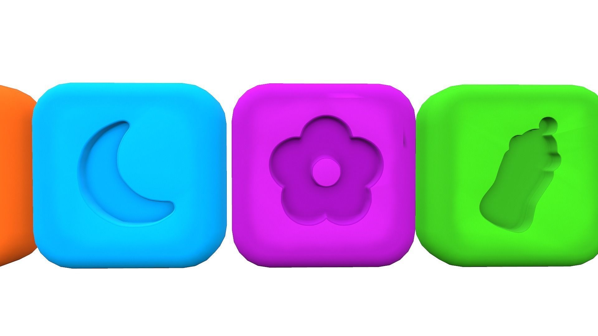  Shape Icons Low-poly 3D model_6