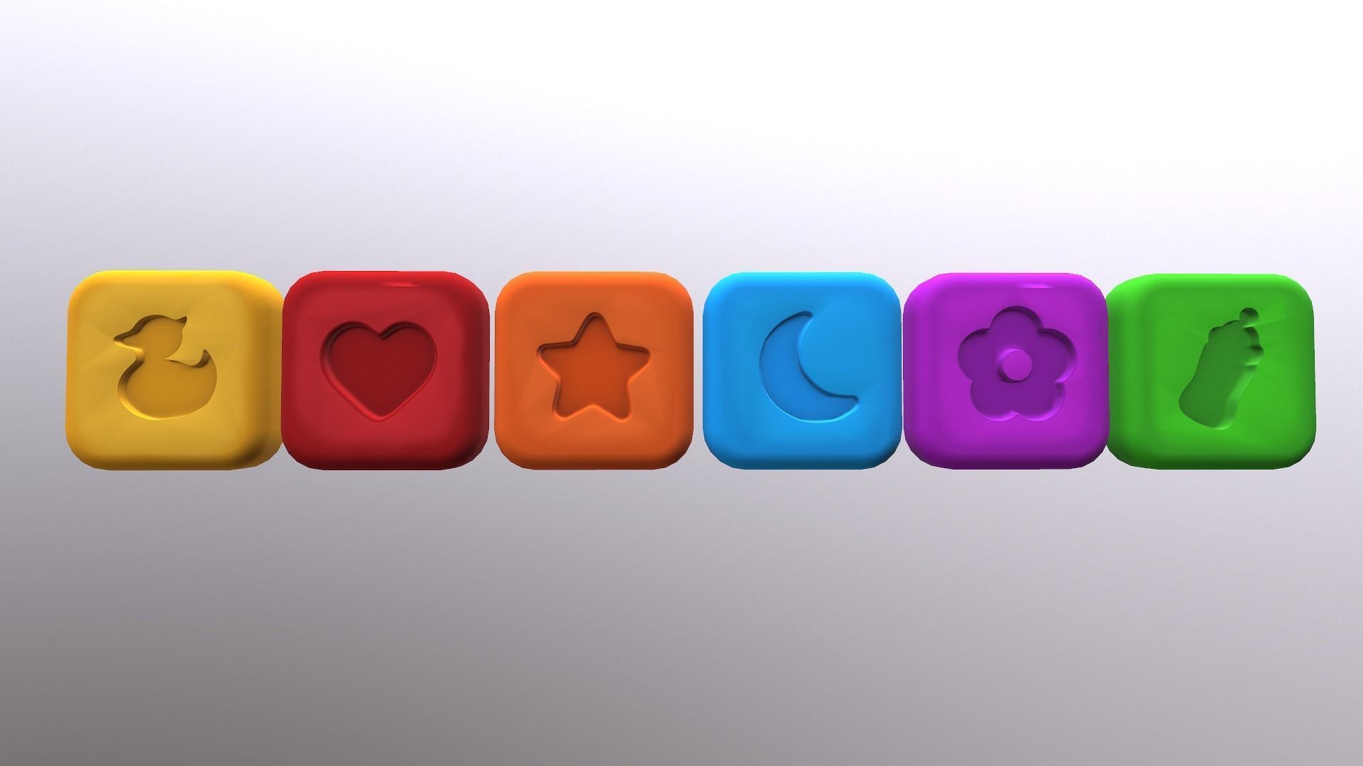  Shape Icons Low-poly 3D model_30