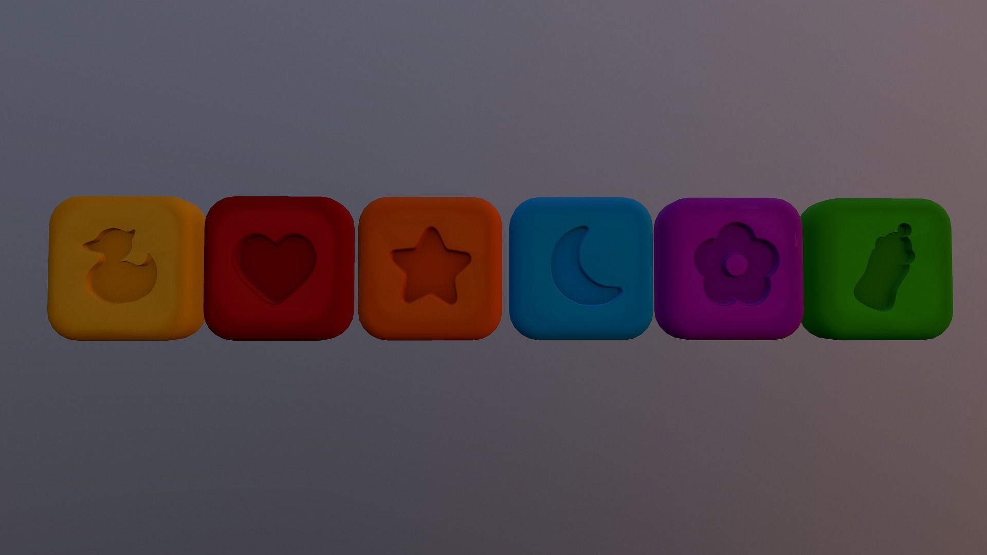  Shape Icons Low-poly 3D model_19