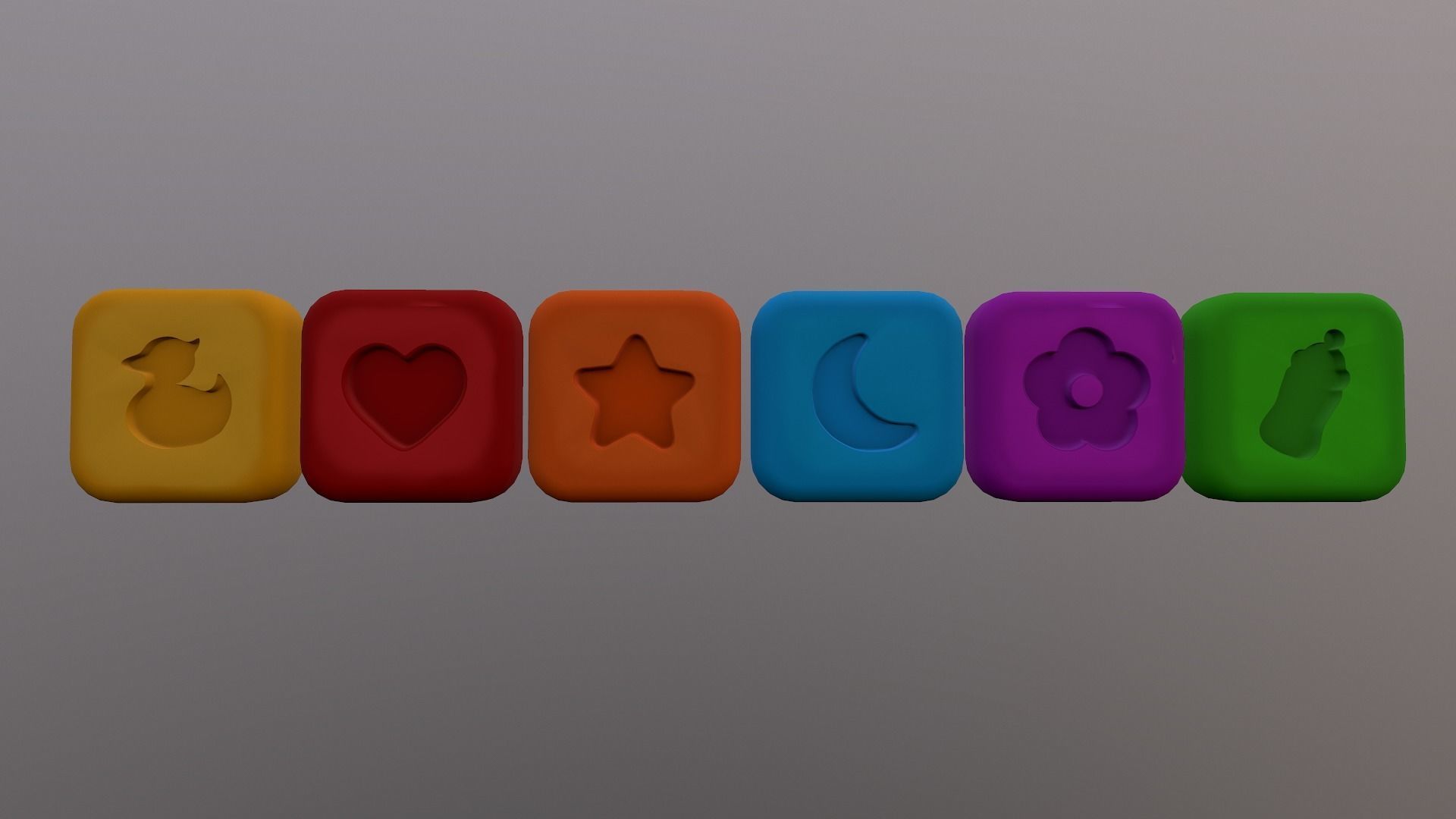  Shape Icons Low-poly 3D model_20