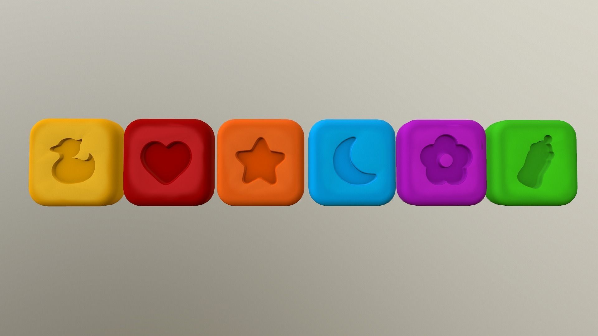  Shape Icons Low-poly 3D model_28