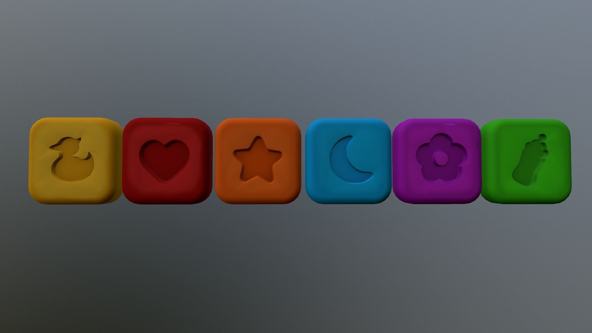  Shape Icons Low-poly 3D model_18