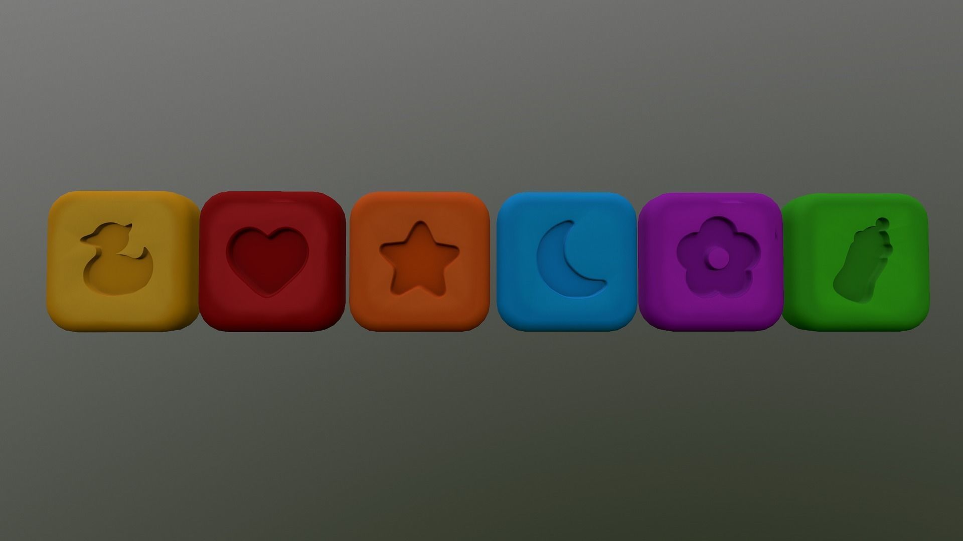  Shape Icons Low-poly 3D model_25
