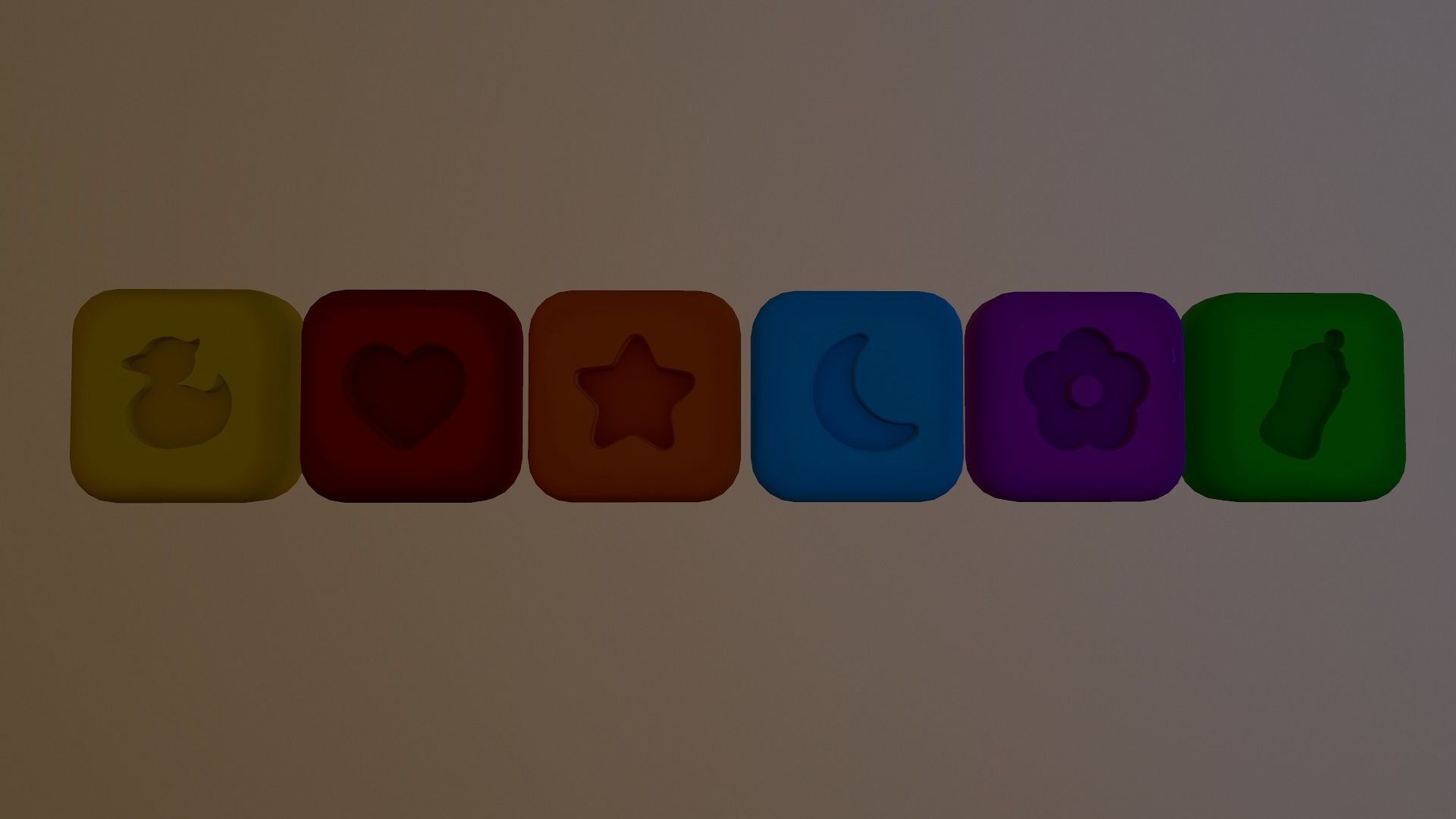  Shape Icons Low-poly 3D model_14