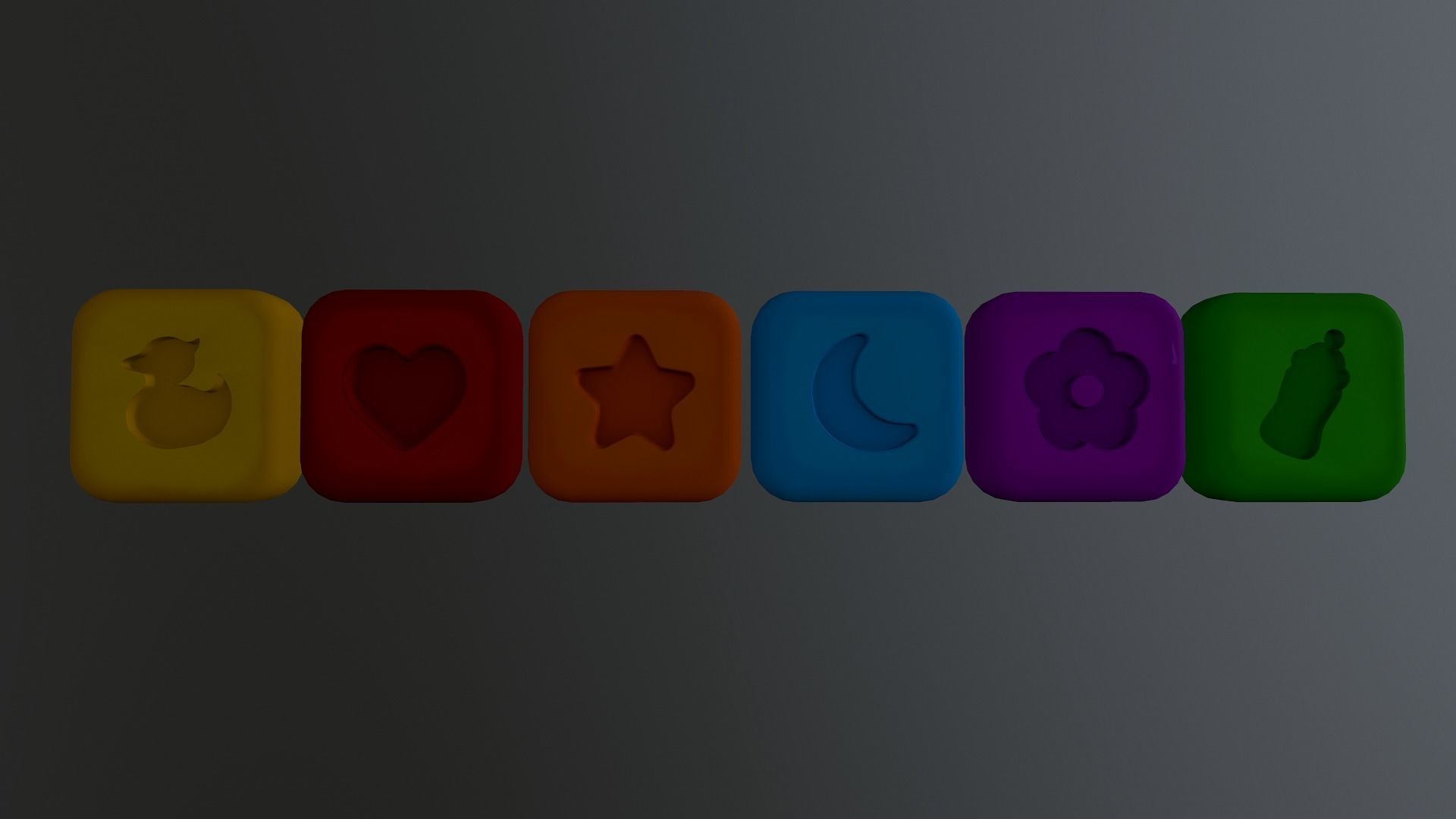  Shape Icons Low-poly 3D model_27