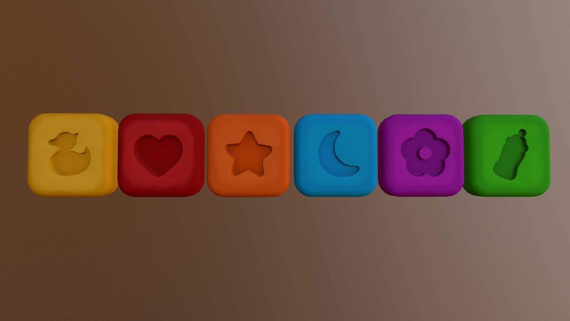 Shape Icons Low-poly 3D model_23