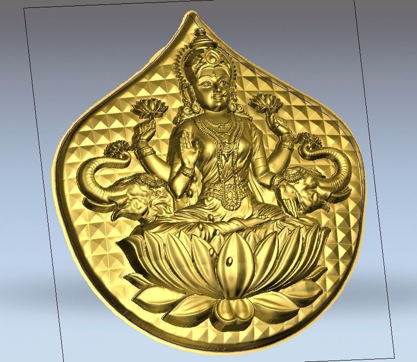 GOD LAKSHIMI DEVI 3D print model_5