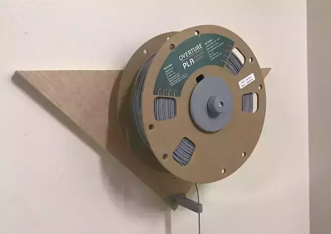 Wall Mounted Filament Spool Holder and Despencer  3D print model