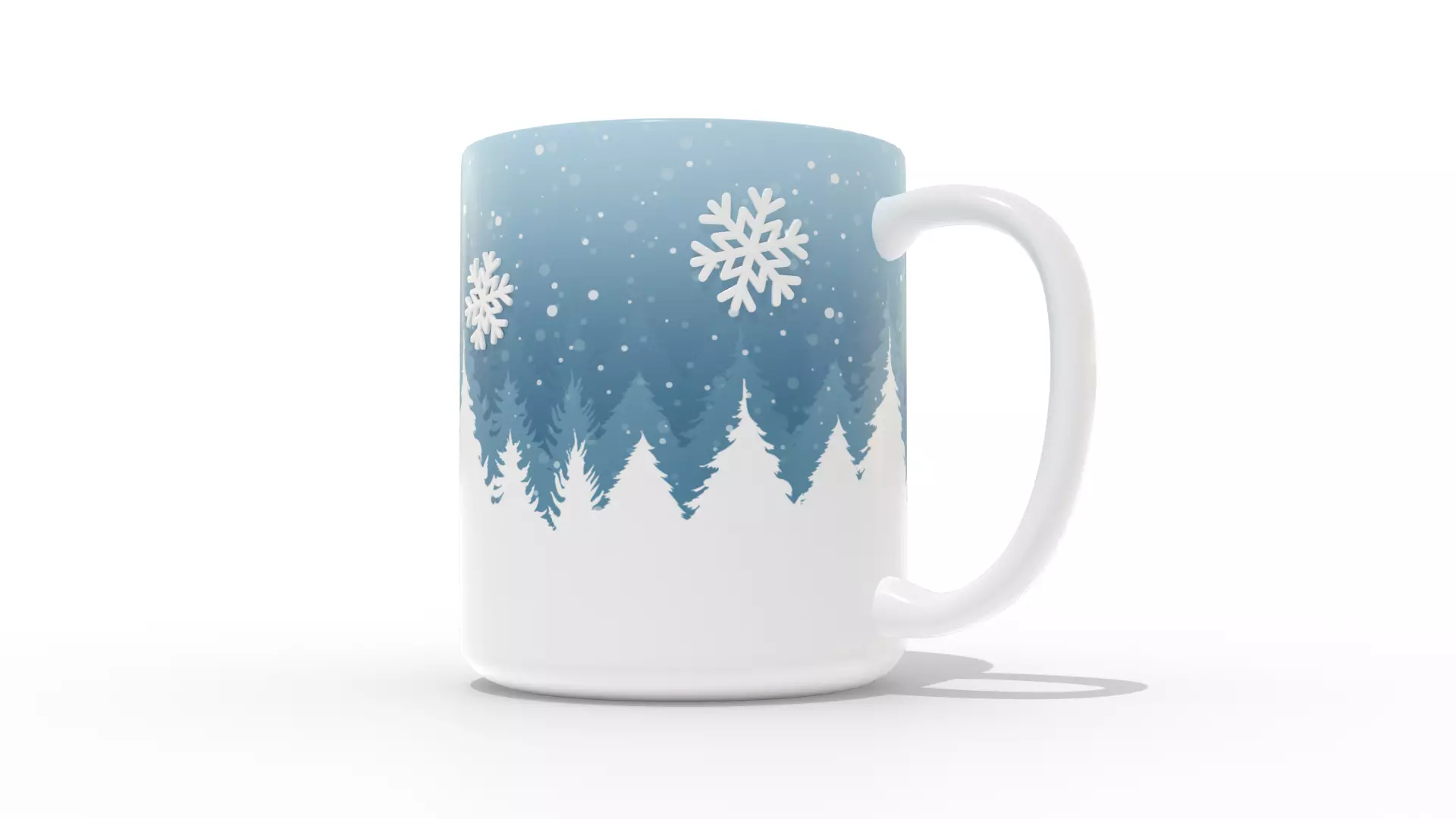 Winter Mug Free 3D model