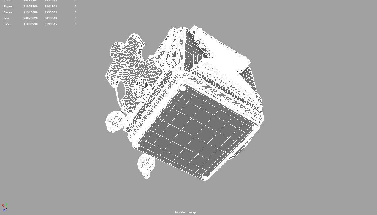 Busy cube toy 3D model_7