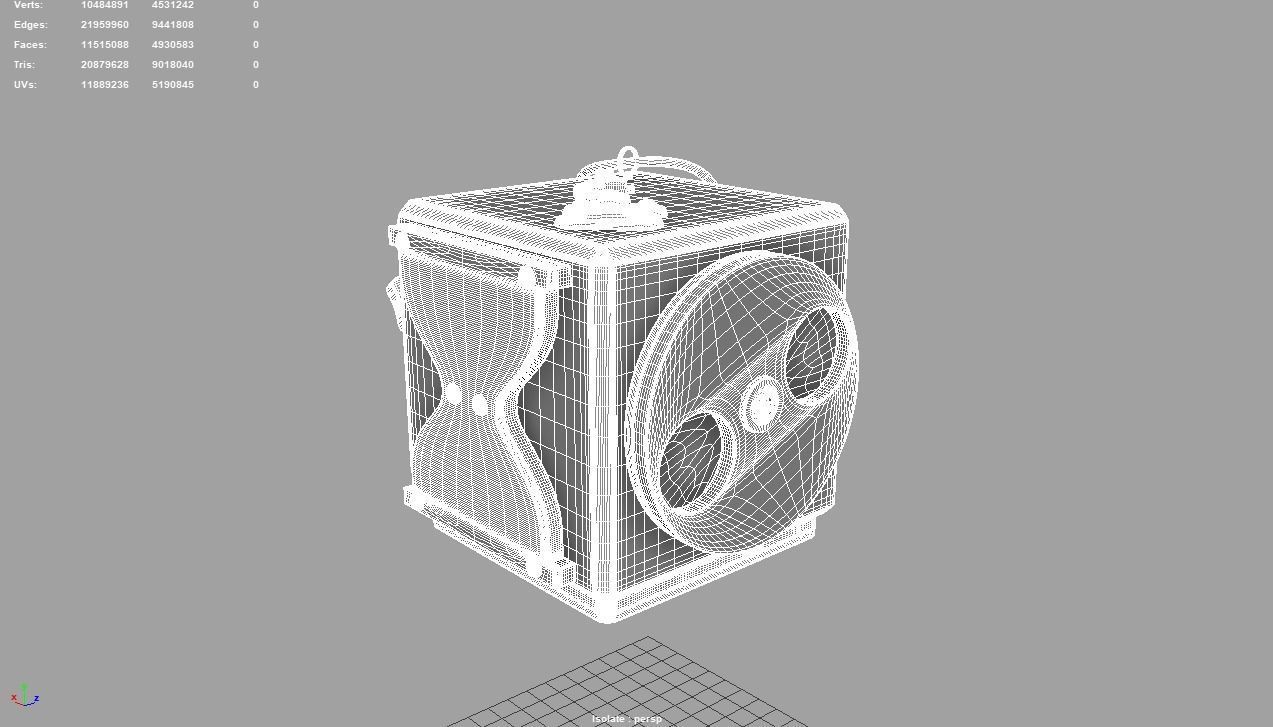 Busy cube toy 3D model_8