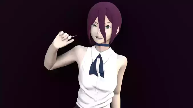 REZE CHAINSAW MAN Low-poly 3D model