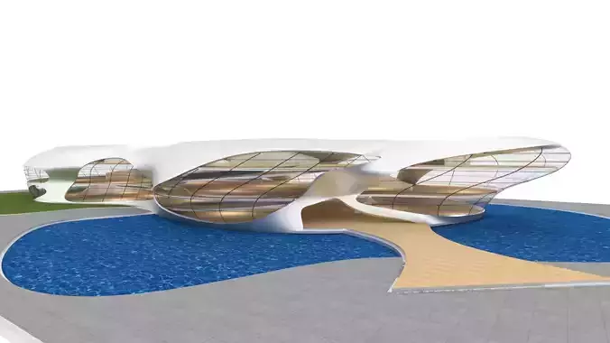 VR art Gallery 11 organic shape