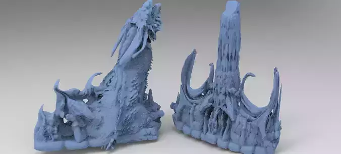 Dragon Stone Ruin Rock 2 models