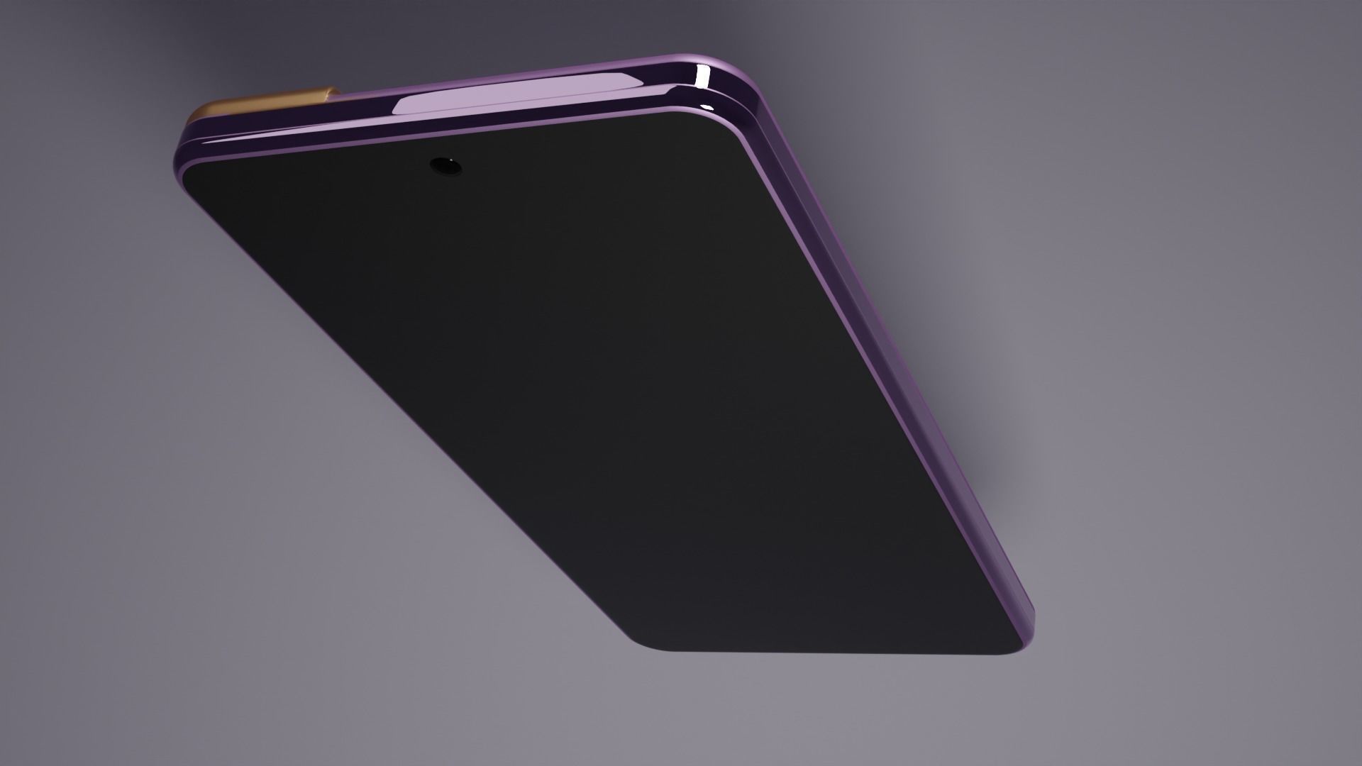 Samsung Galaxy S21 Purple Fanrom Low-poly 3D model_4
