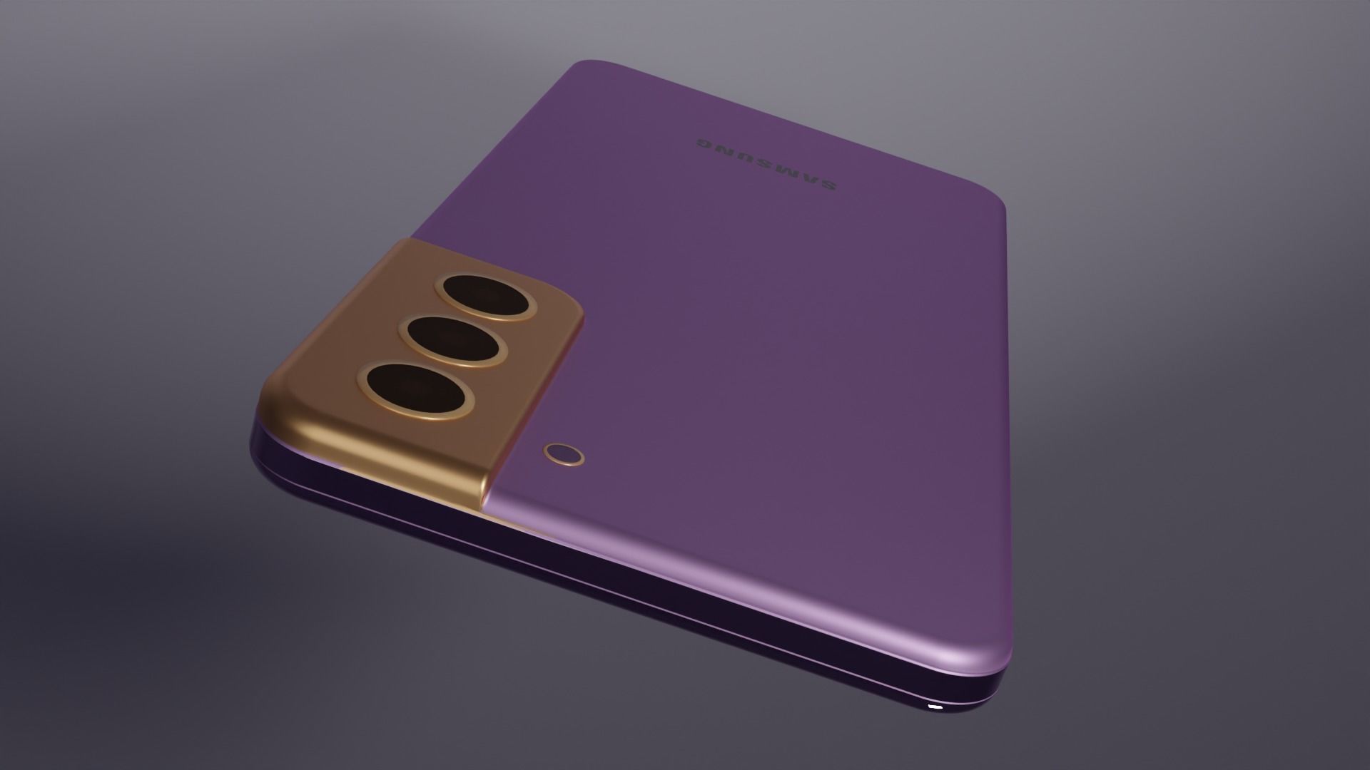 Samsung Galaxy S21 Purple Fanrom Low-poly 3D model_3