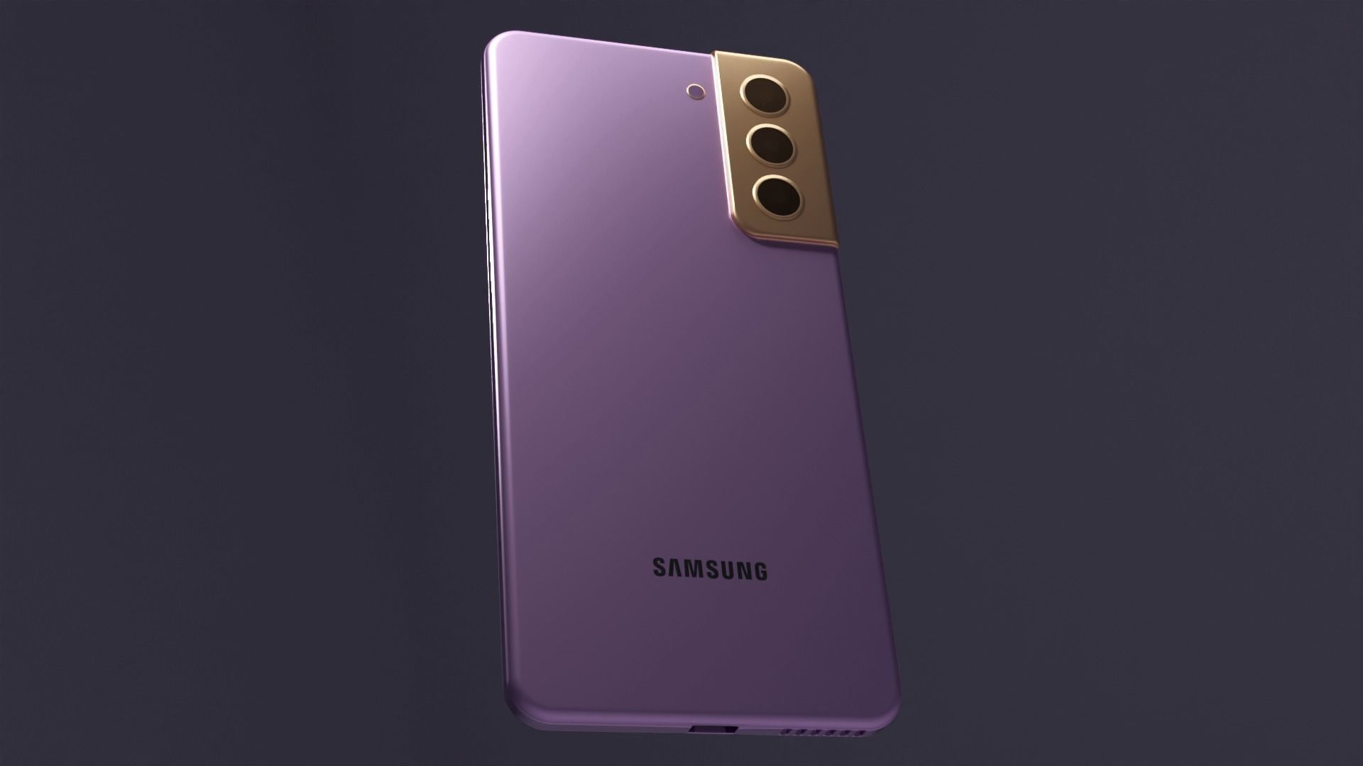 Samsung Galaxy S21 Purple Fanrom Low-poly 3D model_1