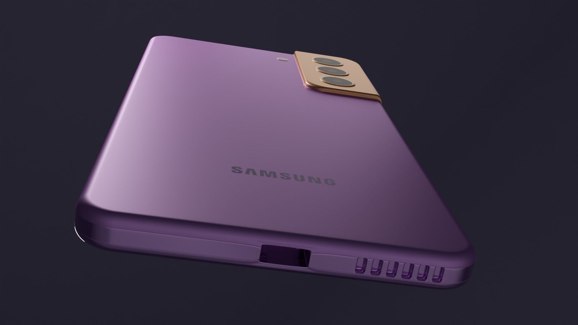 Samsung Galaxy S21 Purple Fanrom Low-poly 3D model_5