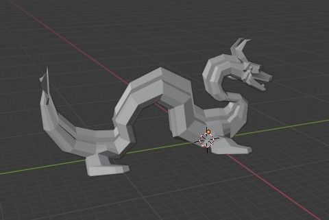 Dragon Statue 3D print model_2