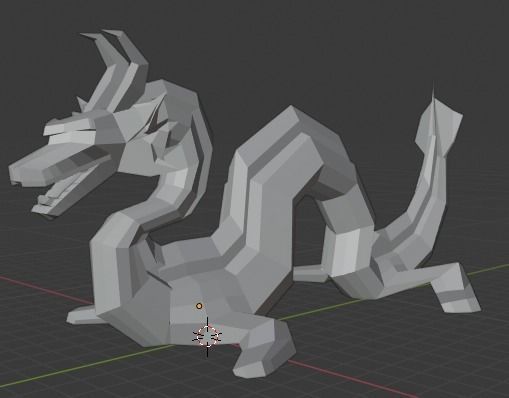Dragon Statue 3D print model_1