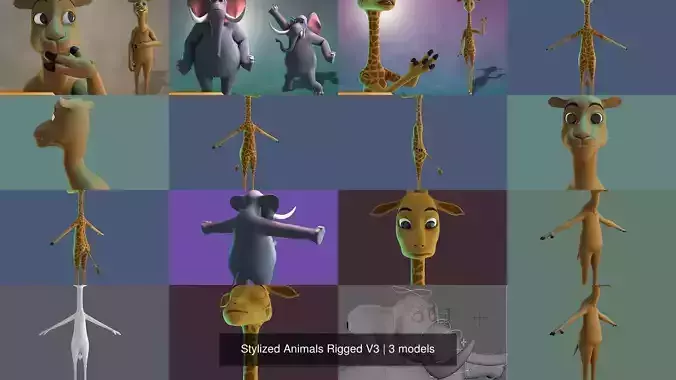 Stylized Animals Rigged V3