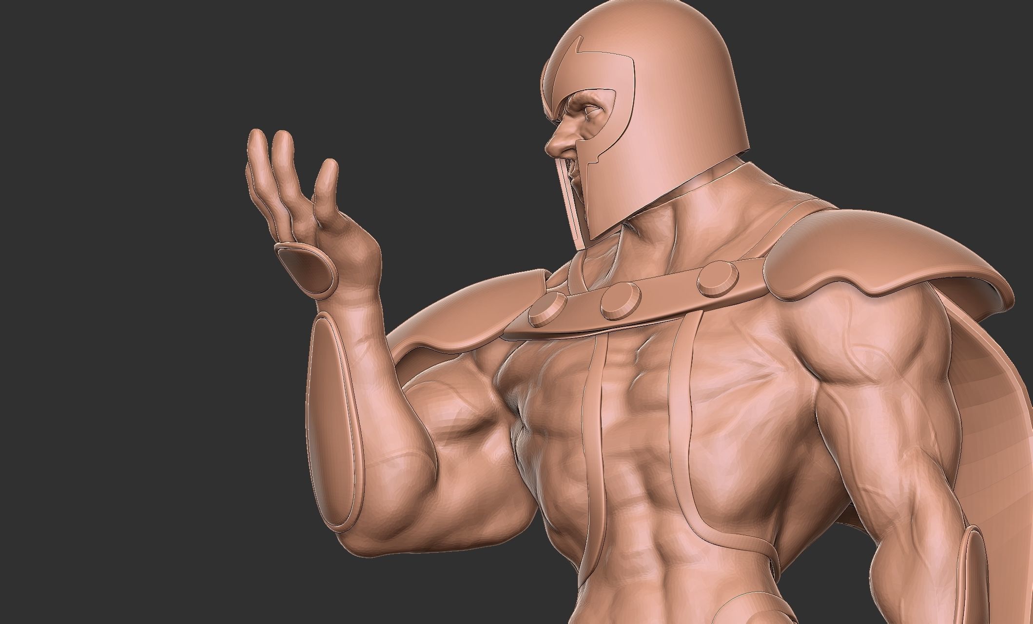 Magneto Printable concept in STL obj and FBX formats 3D print model_26