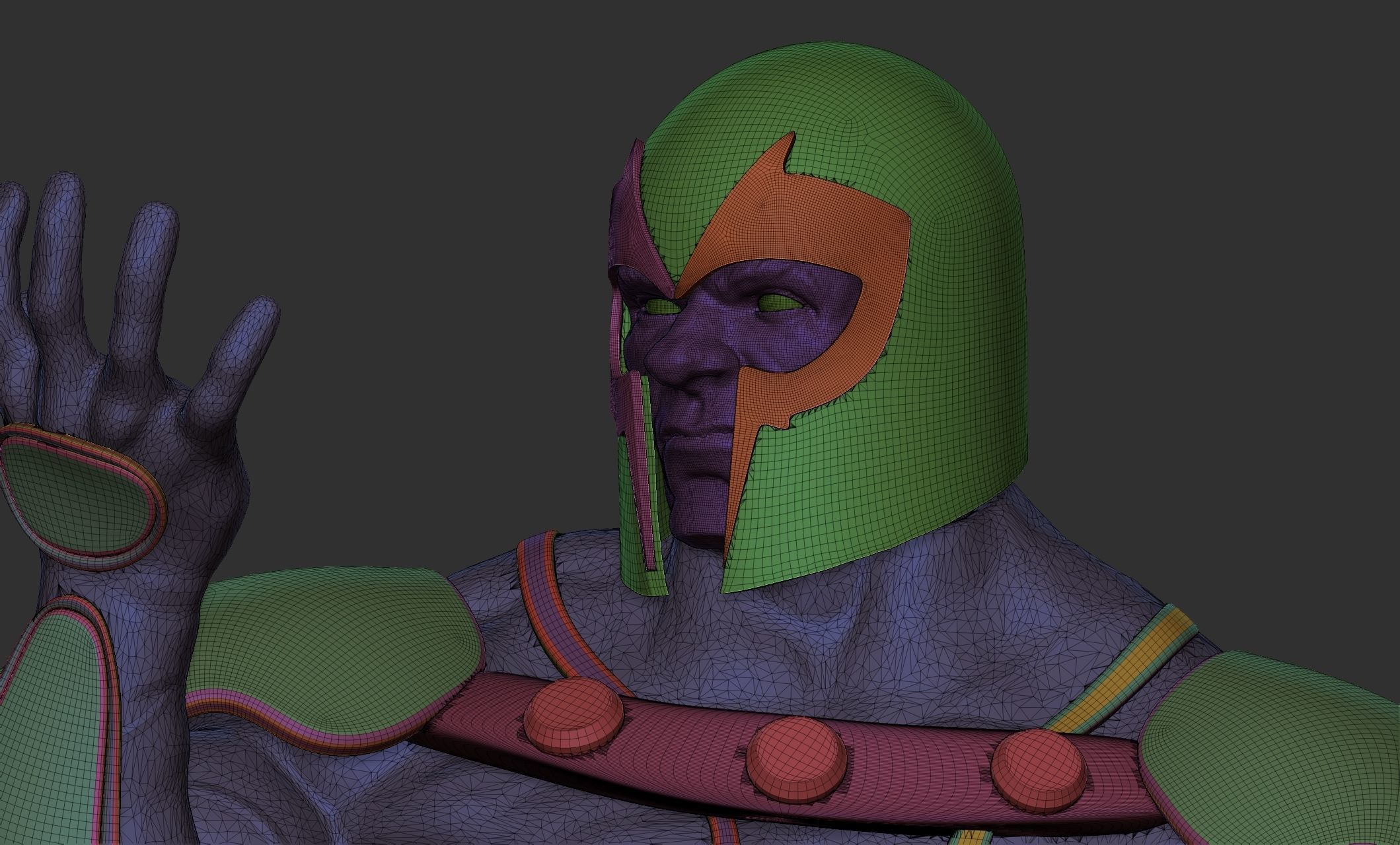 Magneto Printable concept in STL obj and FBX formats 3D print model_13