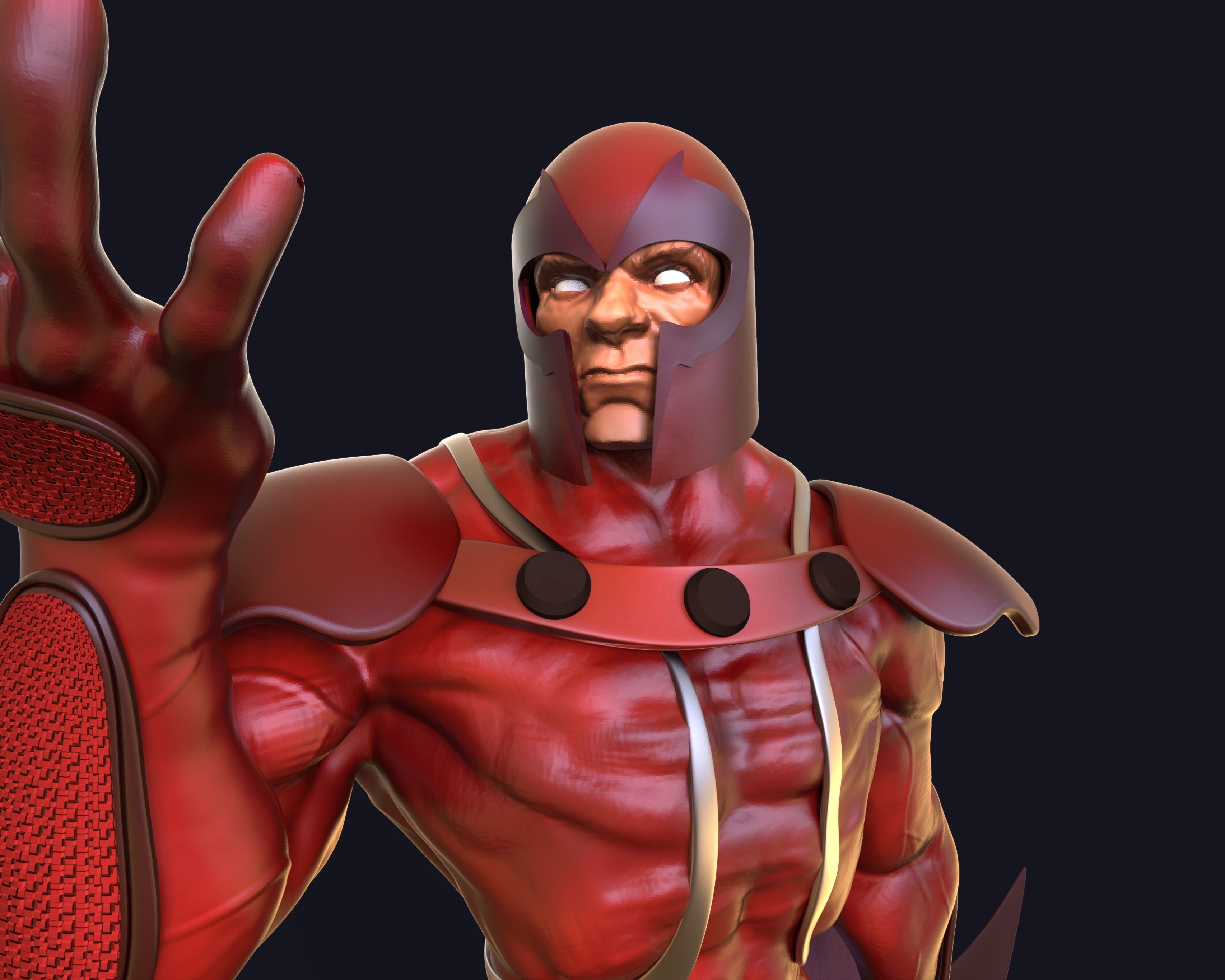 Magneto Printable concept in STL obj and FBX formats 3D print model_2