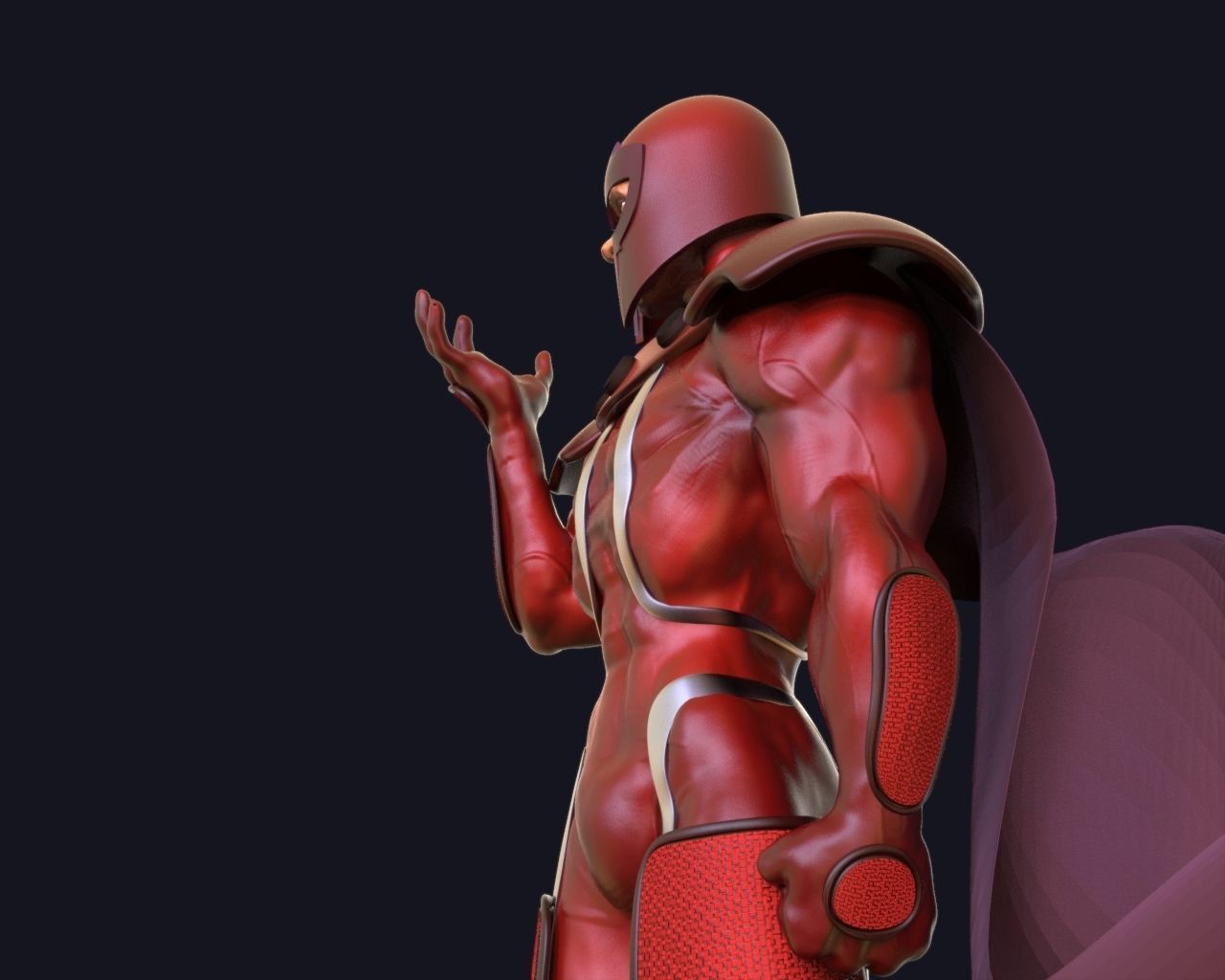 Magneto Printable concept in STL obj and FBX formats 3D print model_4