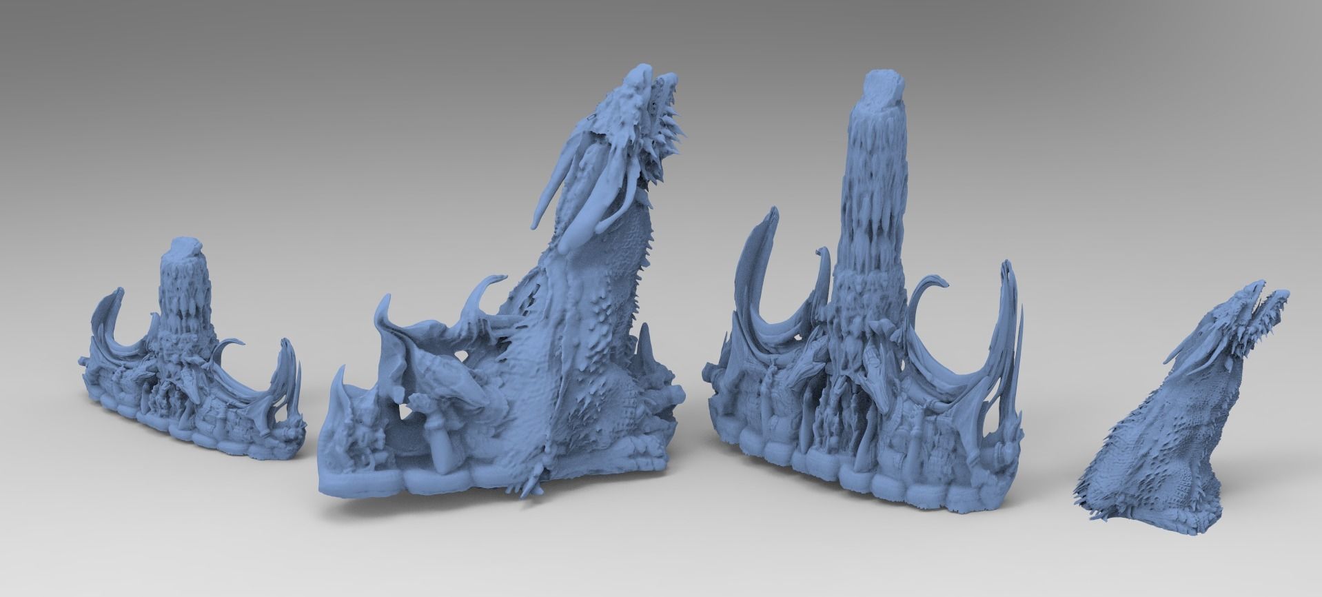 Dragon Stone Ruin Rock Collection 2 3D model_1