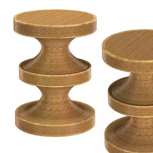 RATTAN BISHOP side table