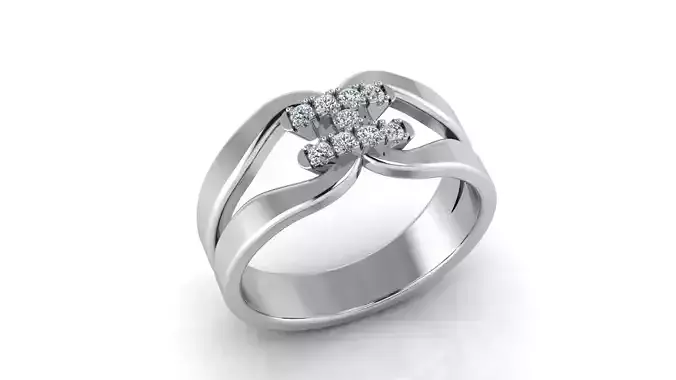 Jewelry Diamond Ring 3D print model