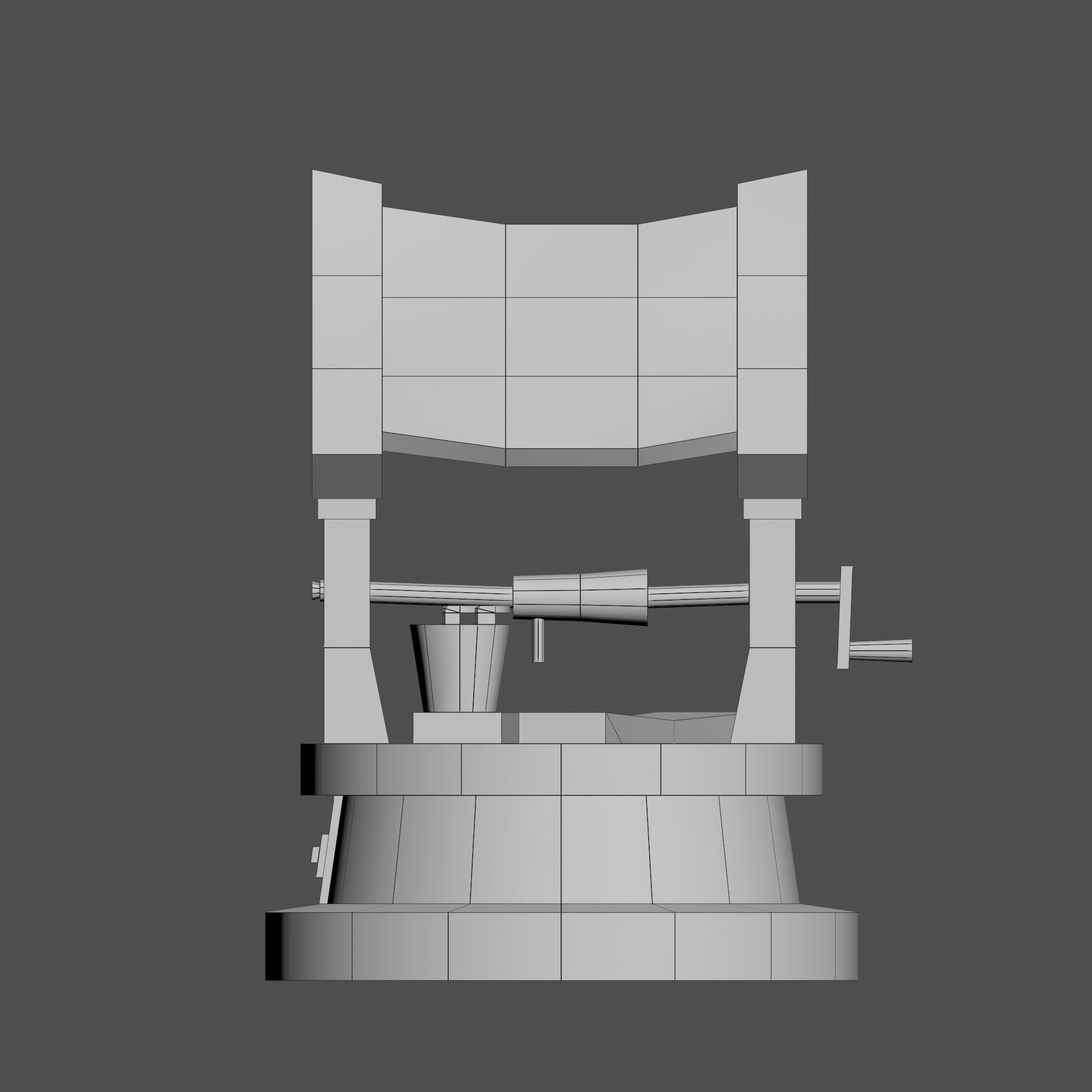 Old low poly draw-well Low-poly 3D model_15