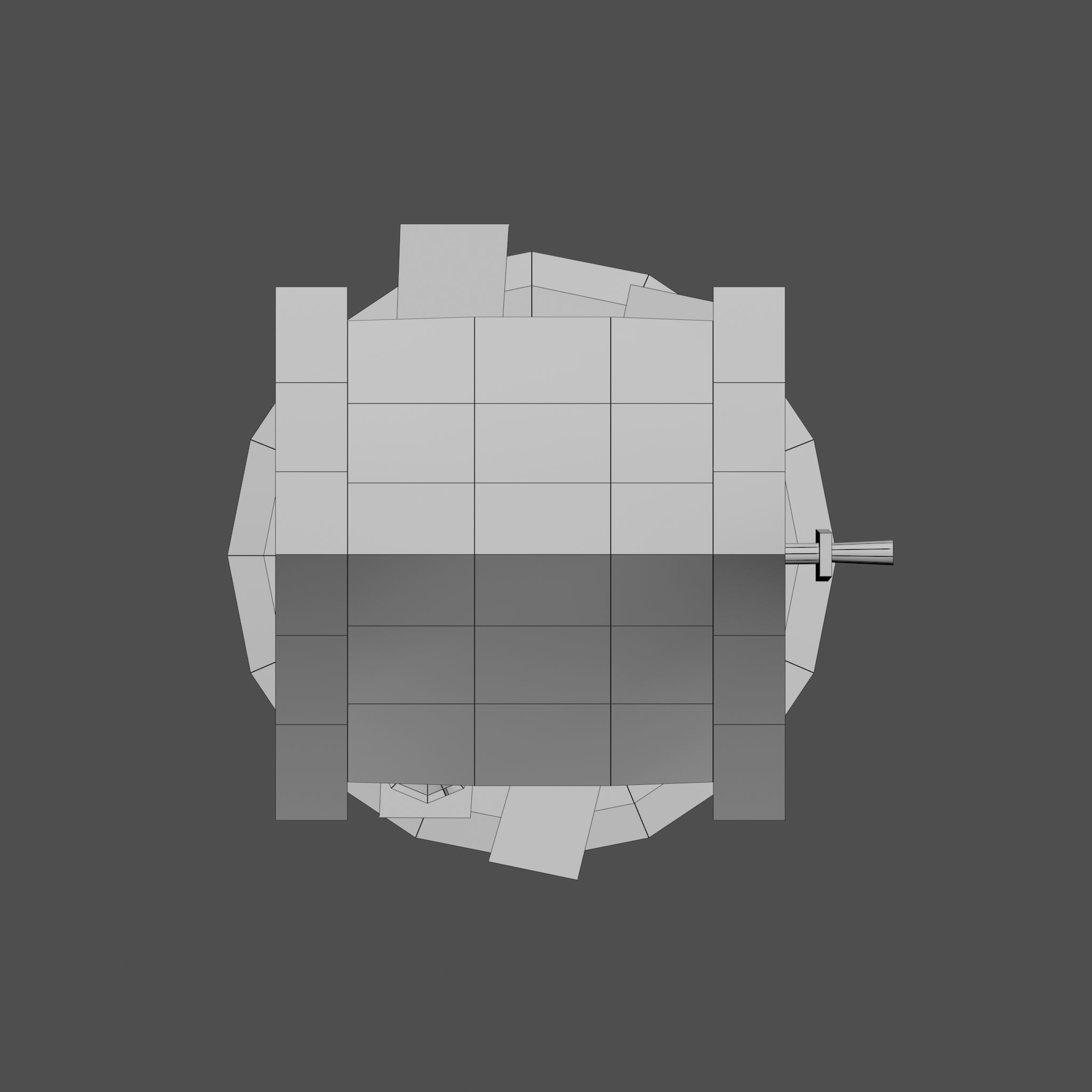 Old low poly draw-well Low-poly 3D model_17