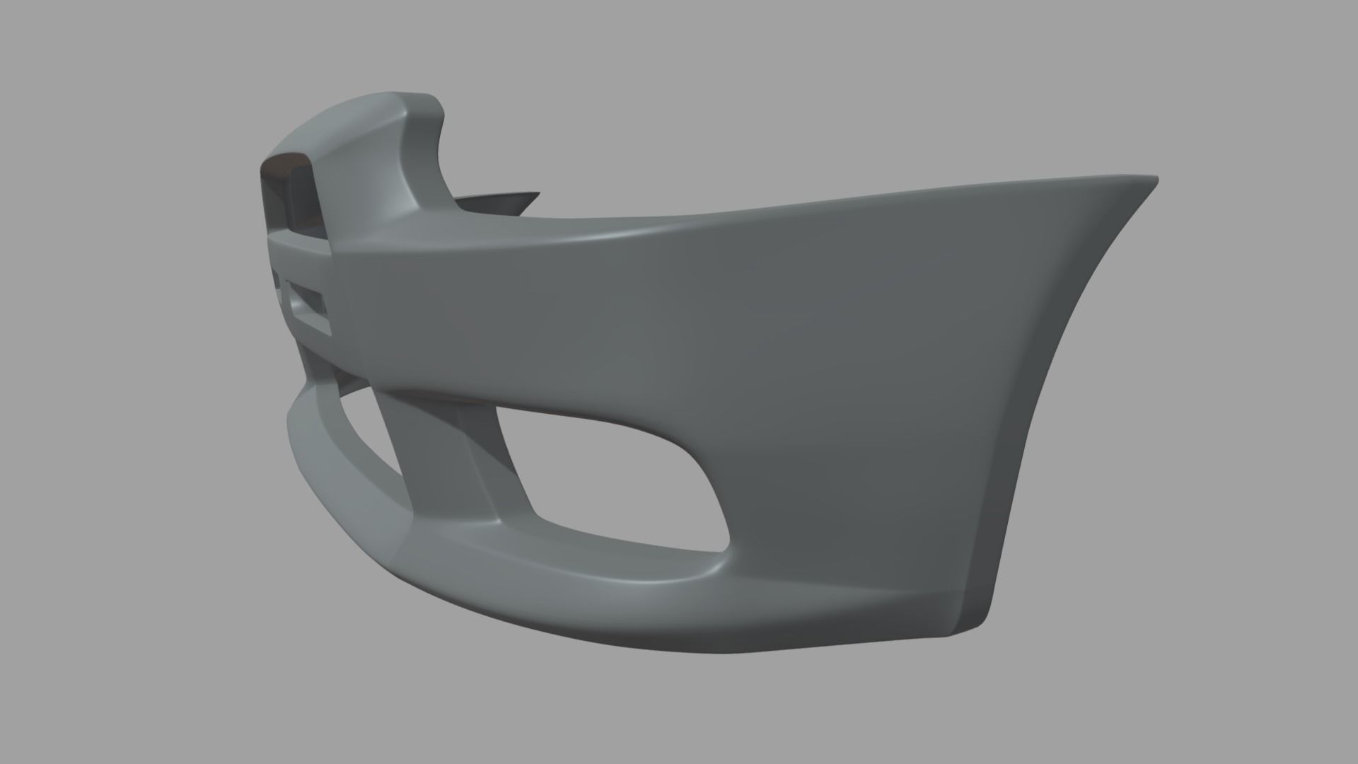 Front Bumper Mitsubishi Lancer Evolution Low-poly 3D model_3