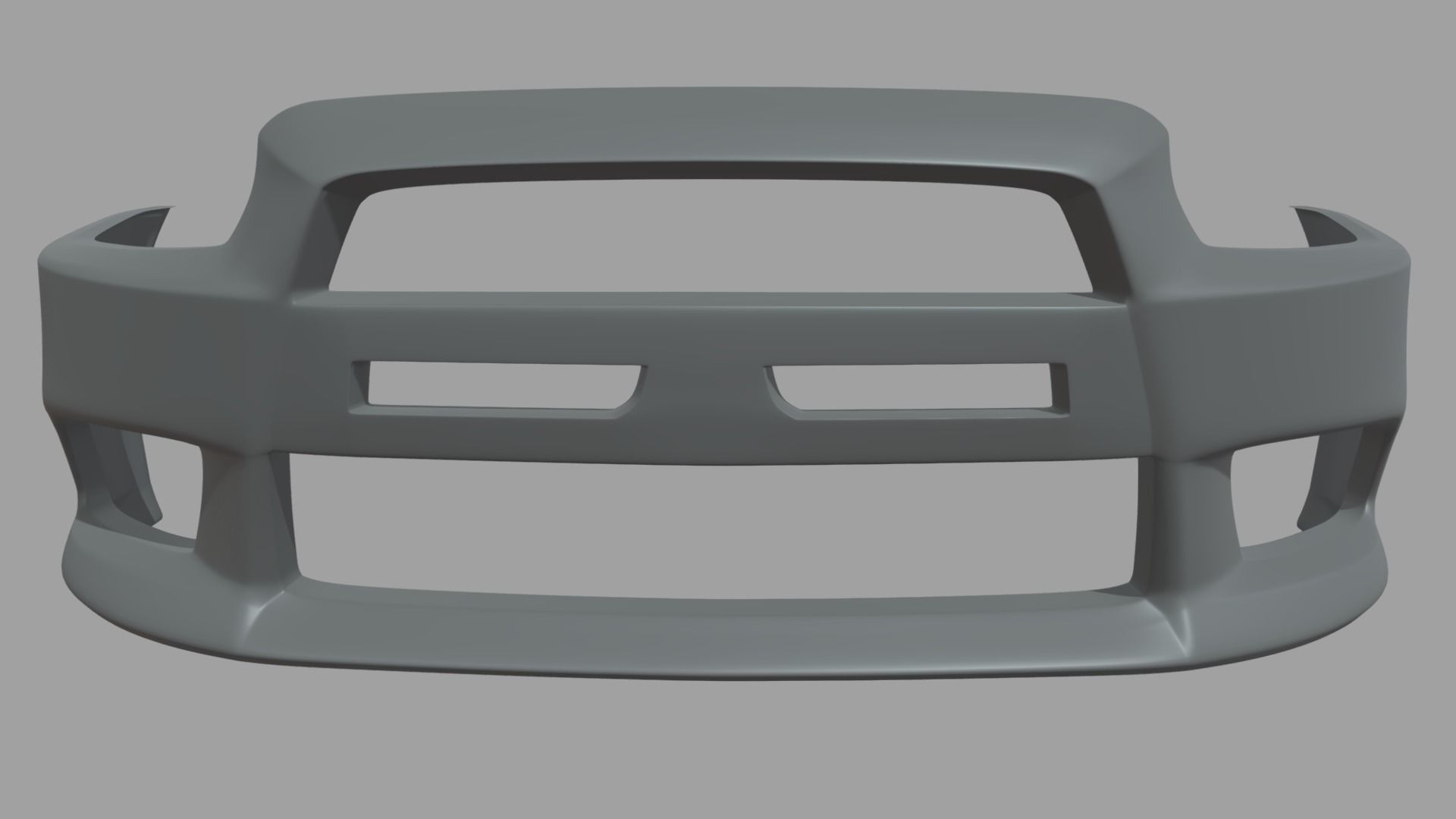 Front Bumper Mitsubishi Lancer Evolution Low-poly 3D model_1