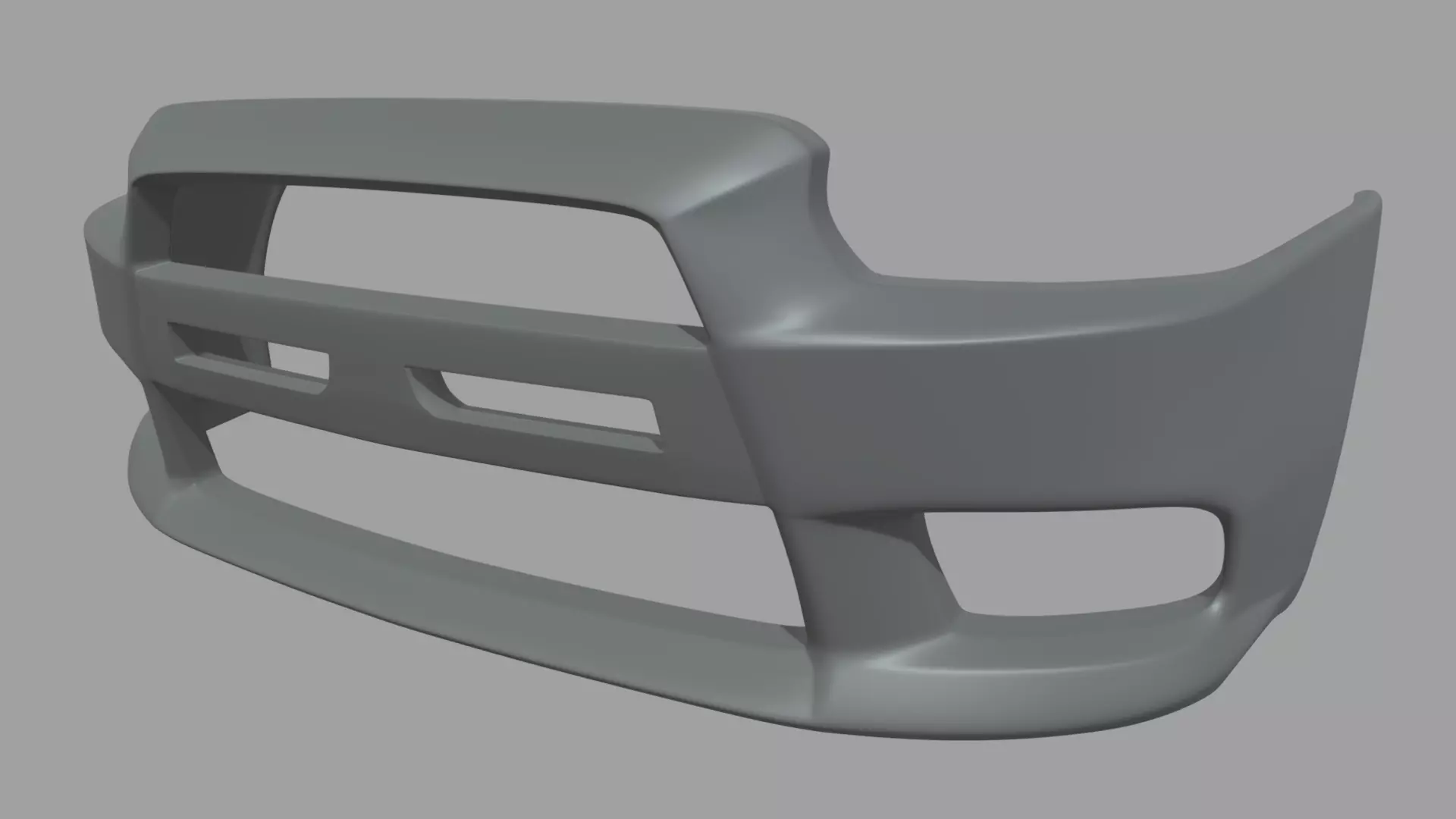 Front Bumper Mitsubishi Lancer Evolution Low-poly 3D model_0