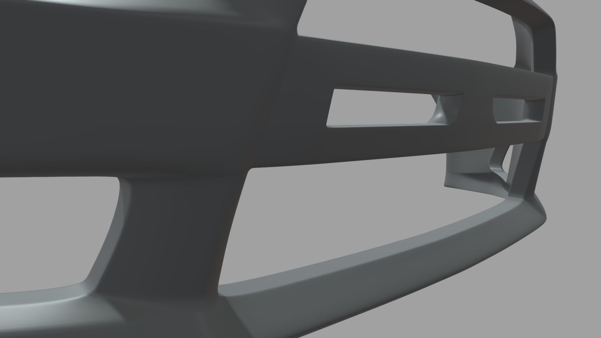 Front Bumper Mitsubishi Lancer Evolution Low-poly 3D model_7