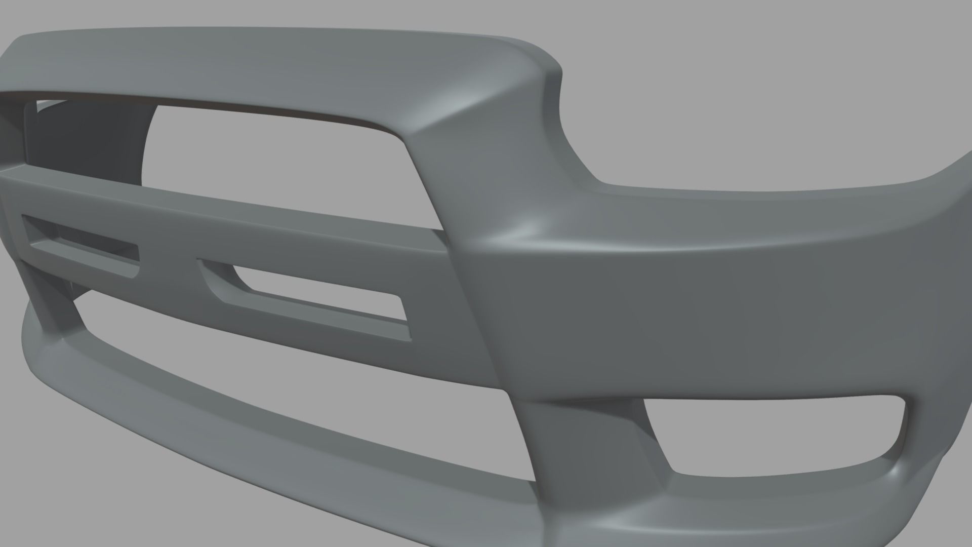 Front Bumper Mitsubishi Lancer Evolution Low-poly 3D model_6