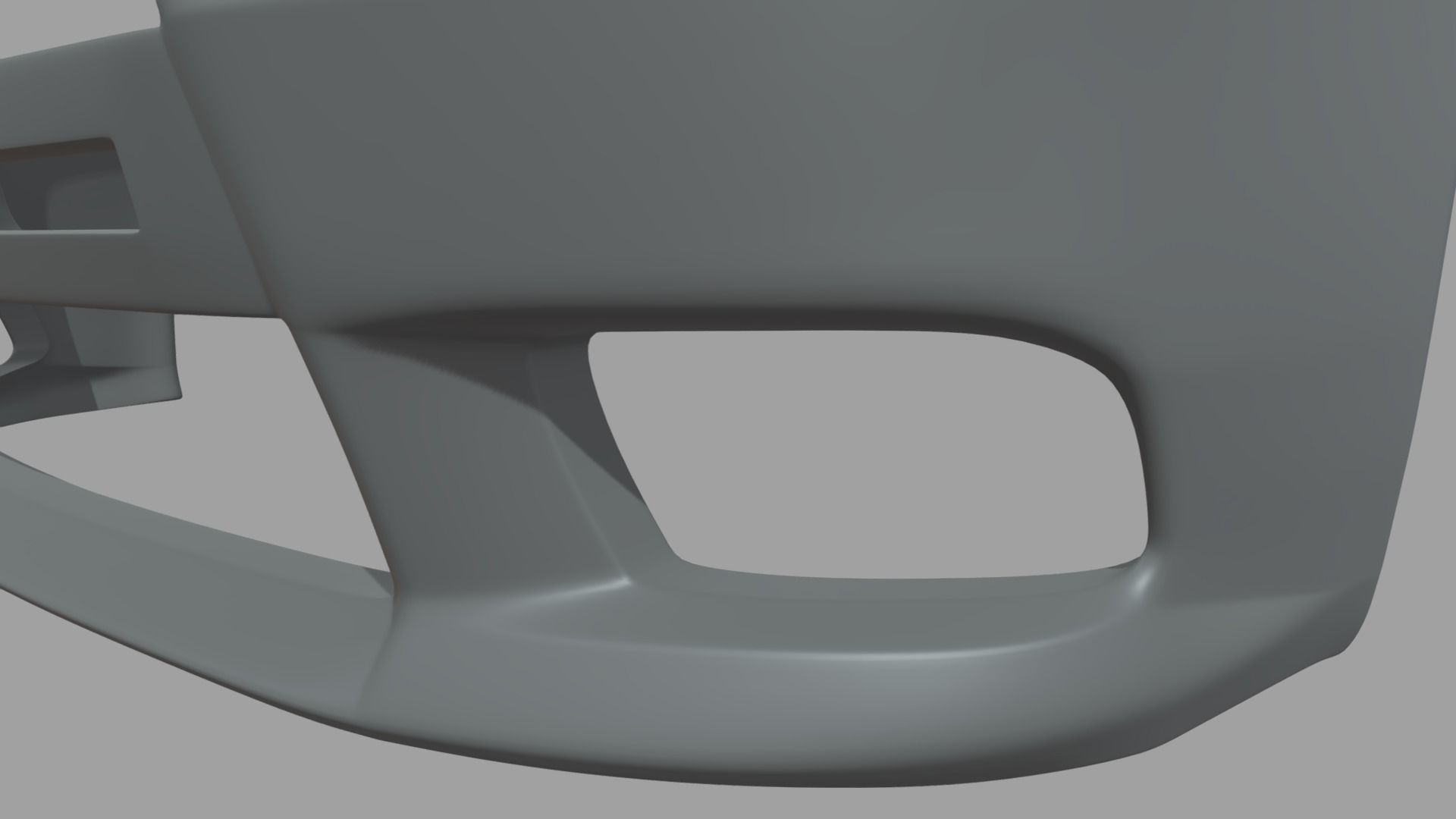 Front Bumper Mitsubishi Lancer Evolution Low-poly 3D model_5