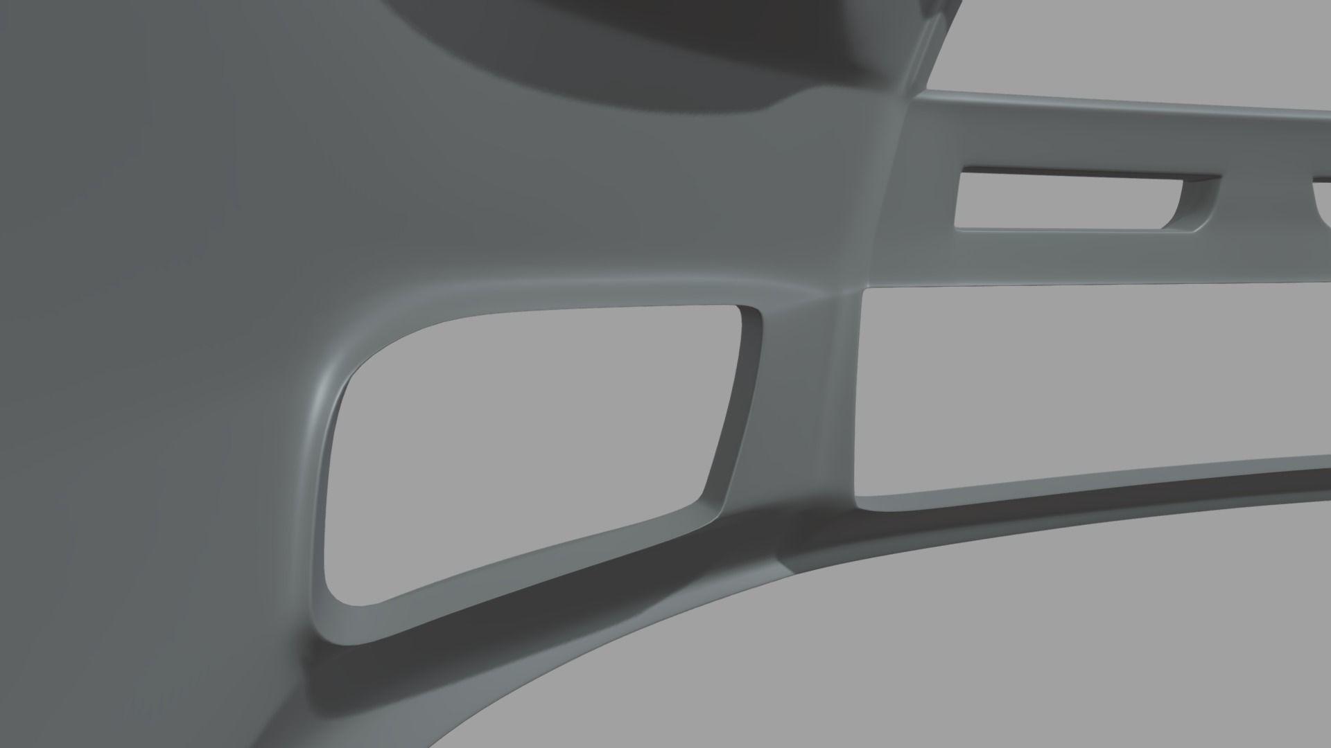 Front Bumper Mitsubishi Lancer Evolution Low-poly 3D model_8