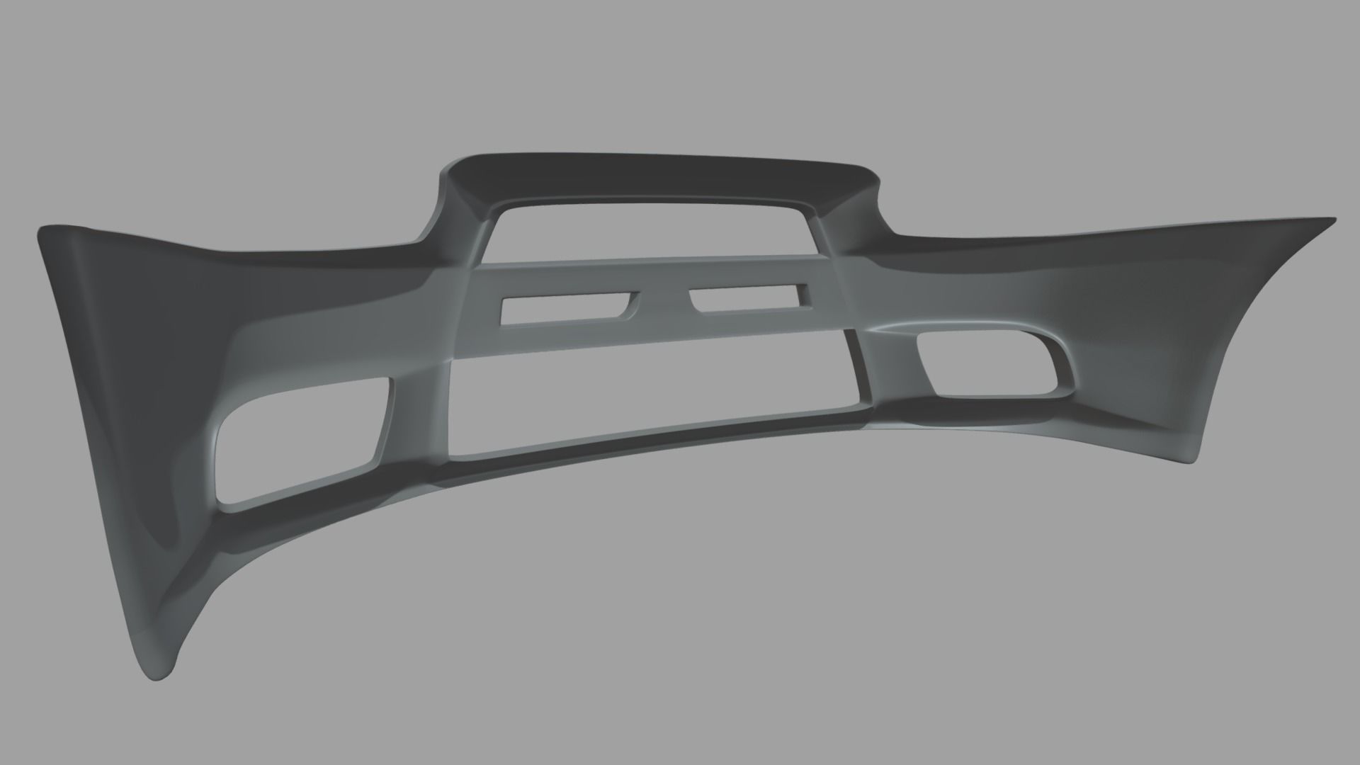 Front Bumper Mitsubishi Lancer Evolution Low-poly 3D model_2