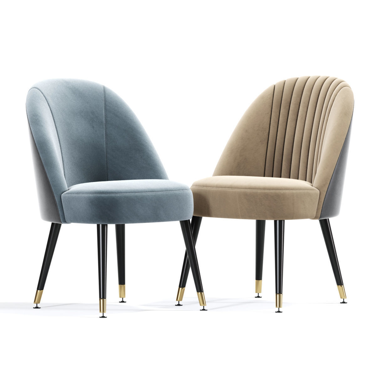 Fossa Dining Chair Table 3D model_2