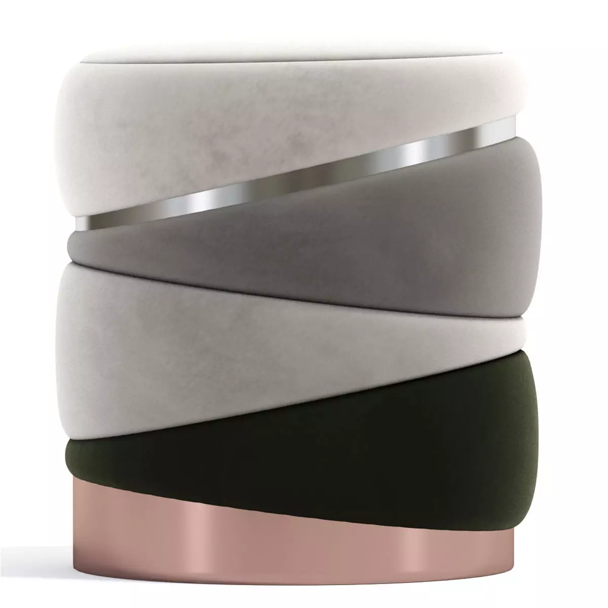 Obsidian Stool 3D model_0