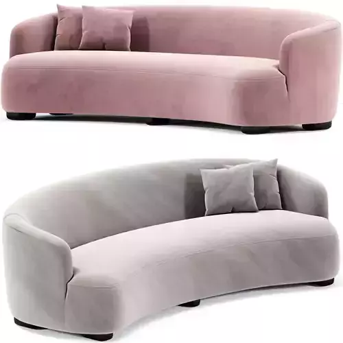 Porada Yes Curved Fabric Sofa