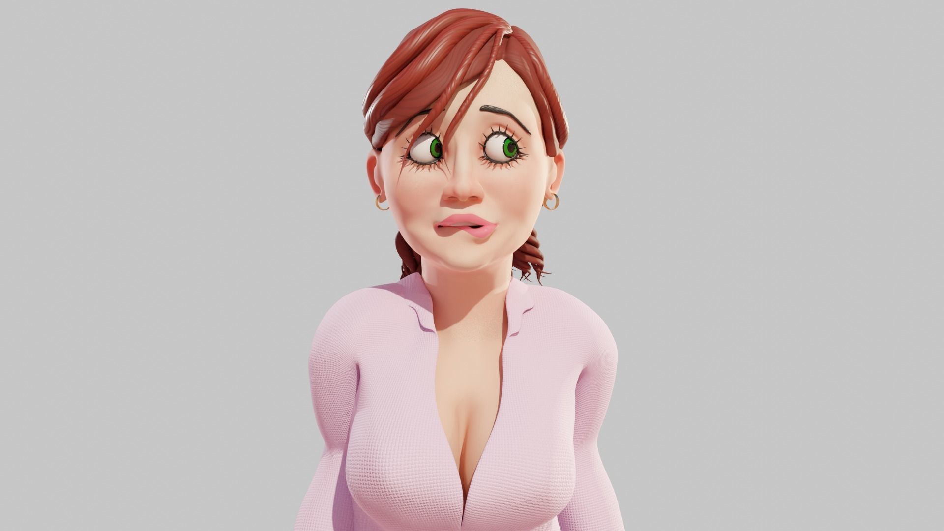 The Office Caricature Rigs  Micheal Dwight Jim and Pam Low-poly 3D model_16